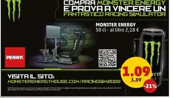 PENNY Monster energy 50cl offerta