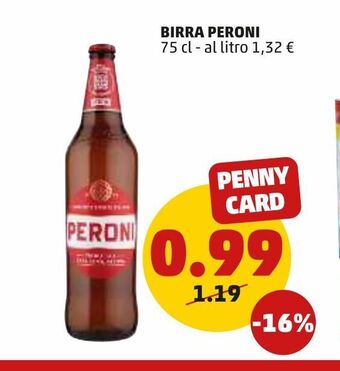 PENNY Birra peroni 75cl offerta