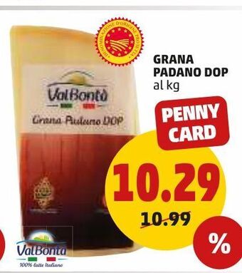 PENNY Grana padano dop al kg offerta
