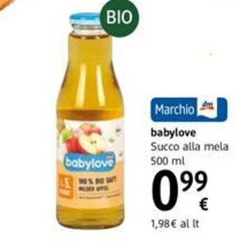 dm drogerie markt Babylove Succo alla mela 500ml offerta