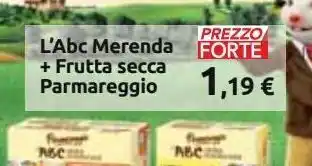 Carrefour Iper L'abc merenda + frutta secca parmareggio offerta