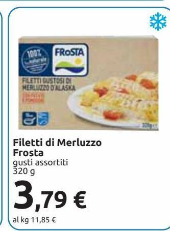 Carrefour Iper Filetti di merluzzo frosta offerta