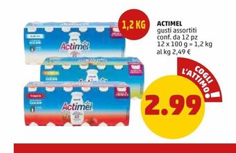 PENNY Actimel gusti assortiti conf. da 12 pz offerta