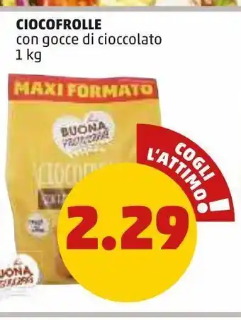 PENNY Ciocofrolle con gocce di cioccolato 1kg offerta