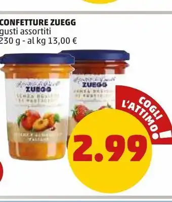 PENNY Confetture zuegg gusti assortiti 230g offerta