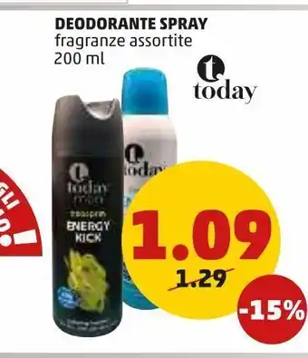 PENNY Deodorante spray 200ml offerta
