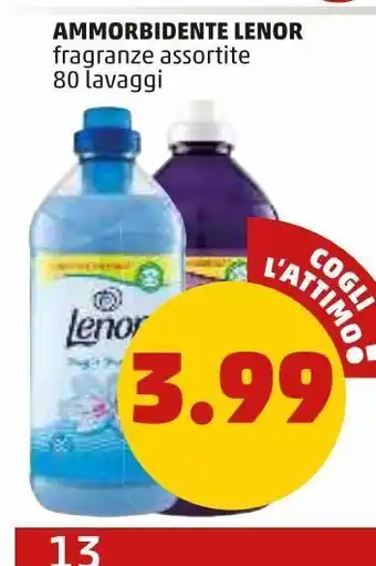 PENNY Ammorbidente fraganze assortite 80 lavaggi lenor offerta