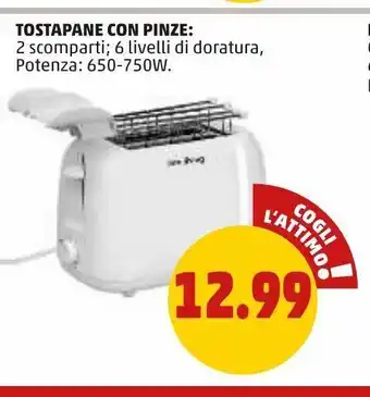 PENNY Tostapane con pinze offerta