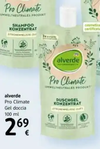 dm drogerie markt Alverde Pro Climate Gel doccia 100 ml offerta