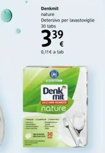 dm drogerie markt Denkmit nature Detersivo per lavastoviglie 30 tabs offerta