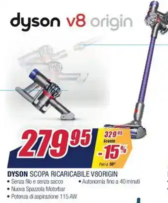 Trony Dyson Scopa Ricaricabile V8ORIGIN offerta