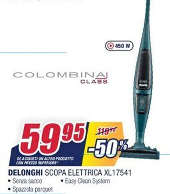 Trony DeLonghi Scopa Elettrica XL17541 offerta