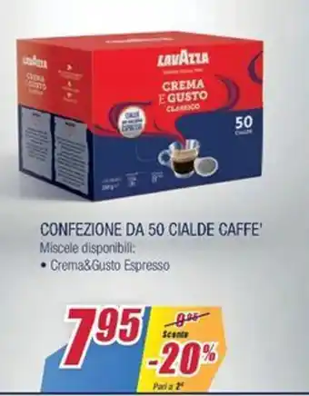 Trony Lavazza Confezione da 50 Cialde Caffe' offerta