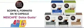 Trony Nescafé Dolce Gusto Scopri il Formato da 16 Capsule offerta