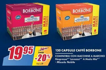 Trony Caffè Borbone 120 Capsule offerta
