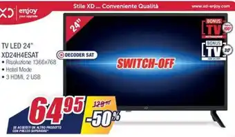 Trony TV LED 24" XD24H4ESAT offerta