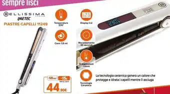 Expert Bellissima Imetec Piastre Capelli 11249 offerta