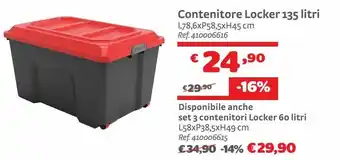 Bricocenter Contenitore locker 135 litri offerta