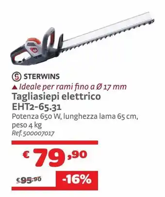 Bricocenter Tagliasiepi elettrico eht2-65.31 offerta