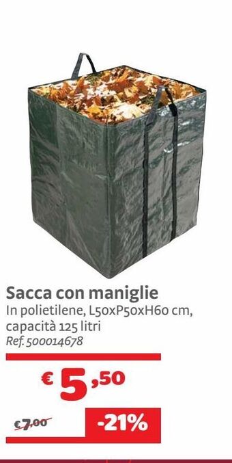 Sacca con maniglie
