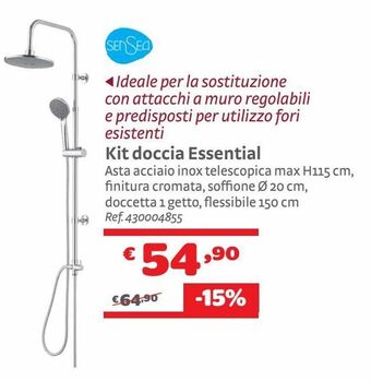 Bricocenter Kit doccia essential offerta