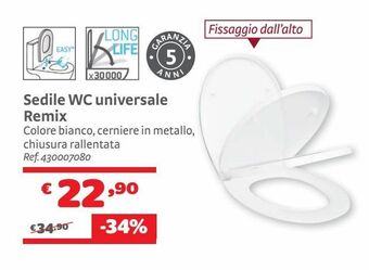 Bricocenter Sedile wc universale remix offerta