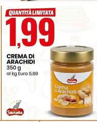 Eurospin Sibamba rema Di Arachidi 350g offerta