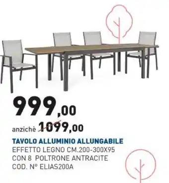 Scaramuzza Tavolo Alluminio Allungabile offerta