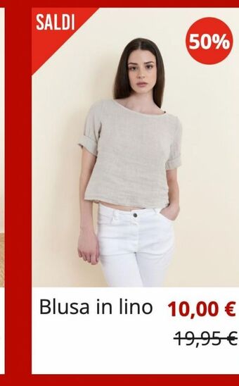 Piazza Italia Blusa in lino offerta