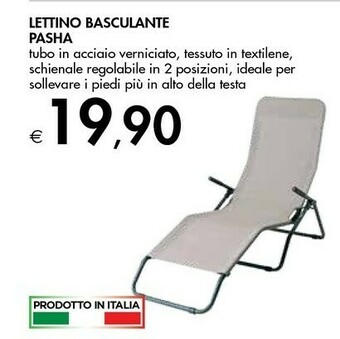 Bennet Lettino Basculante Pasha offerta
