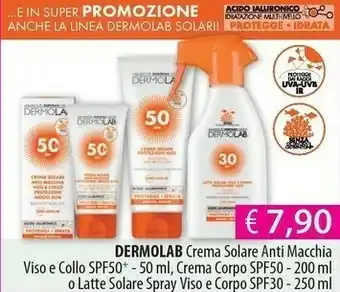 Acqua & Sapone Dermolab Crema Solare Anti Macchia offerta