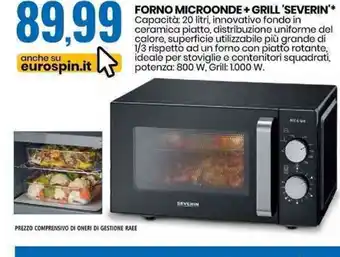 Eurospin Severin Forno Microonde + Grill offerta