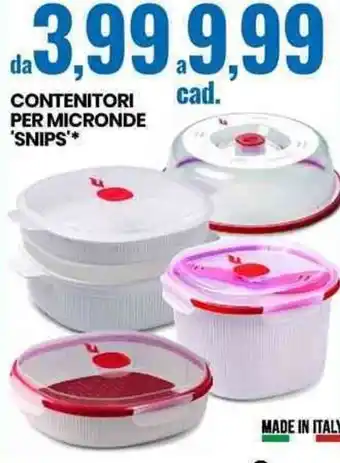 Eurospin Snips Contenitori Per Micronde offerta