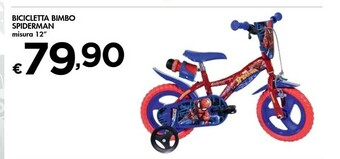 Bennet Bicicletta Bimbo Spiderman offerta