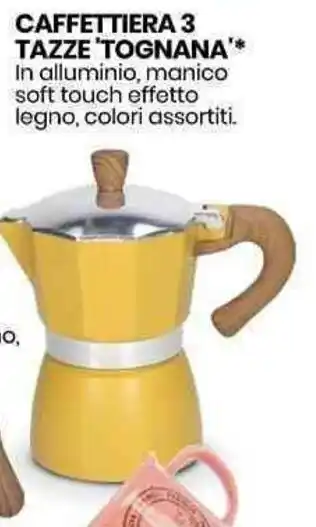 Eurospin Tognana Caffettiera 3 Tazze offerta