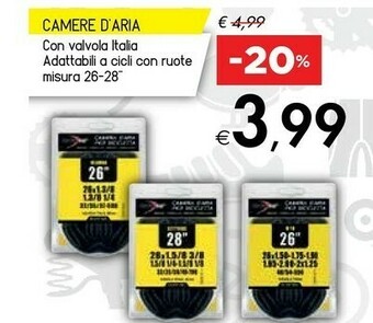 Bennet Camere D'aria Con Valvola Italia offerta