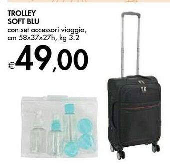 Bennet Trolley Soft Blu offerta