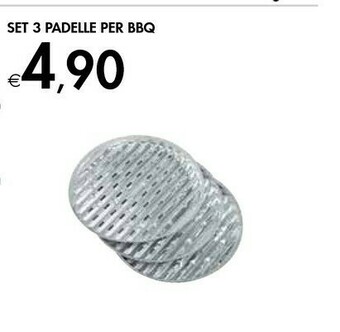 Bennet Set 3 Padelle Per Bbq offerta