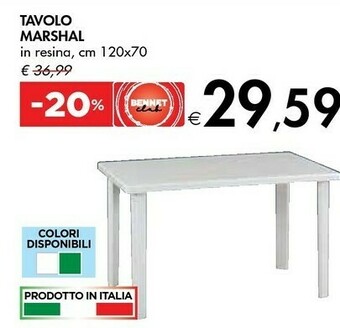 Bennet Tavolo Marshal offerta