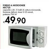 Bennet Forno Microonde MIC720 offerta