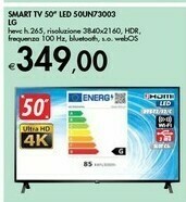 Bennet LG LG 50UN73003LA TV 127 cm (50") 4K Ultra HD Smart TV Wi-Fi Nero offerta