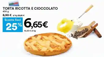 Coop Superstore Torta Ricotta e Cioccolato 400 g offerta