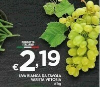 Bennet Uva Bianca Da Tavola Varieta Vittoria offerta