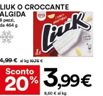 Algida Liuk o Croccante 8 Pezzi, da 464 g