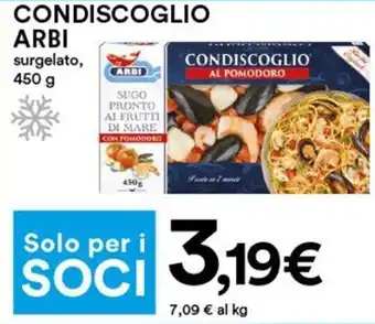 Coop Superstore Arbi Condiscoglio Surgelato, 450 g offerta