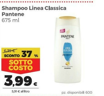 Coop Pantene Shampoo Linea Classica offerta