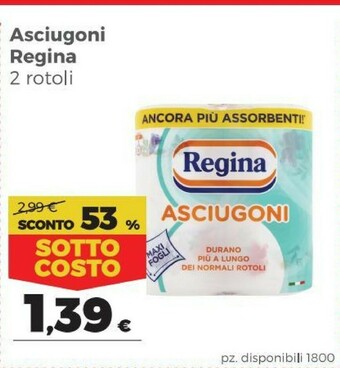 Coop Regina Asciugoni offerta