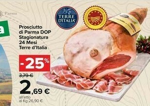 Carrefour Market Terre d'Italia Prosciutto di Parma offerta