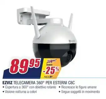 Ezviz Telecamera 360 Per Esterni C8C