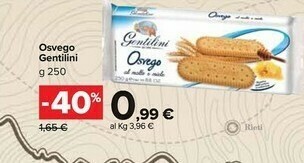 Carrefour Market Gentilini Biscotti offerta